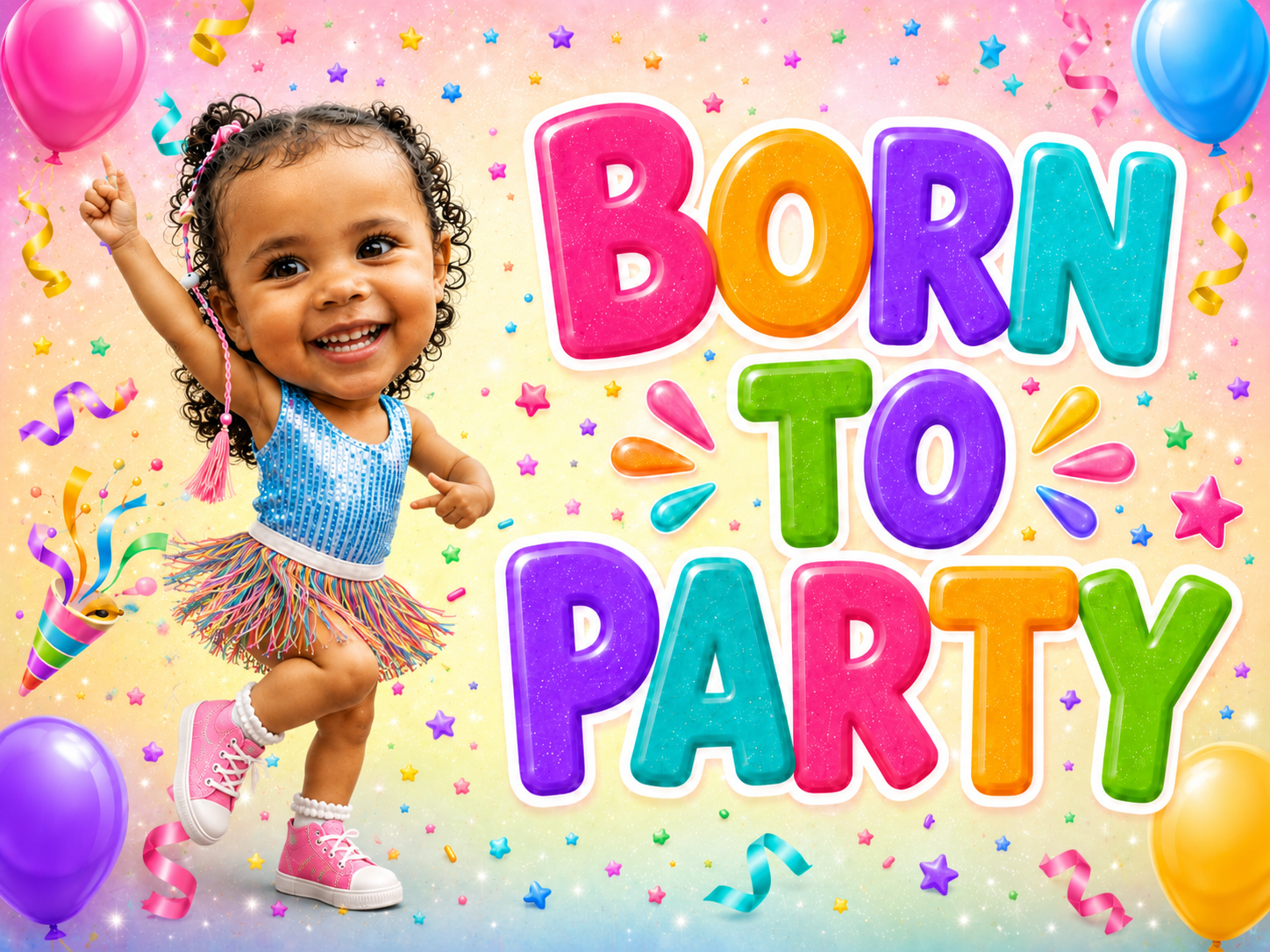 Custom Kids Birthday Photo Booth Props