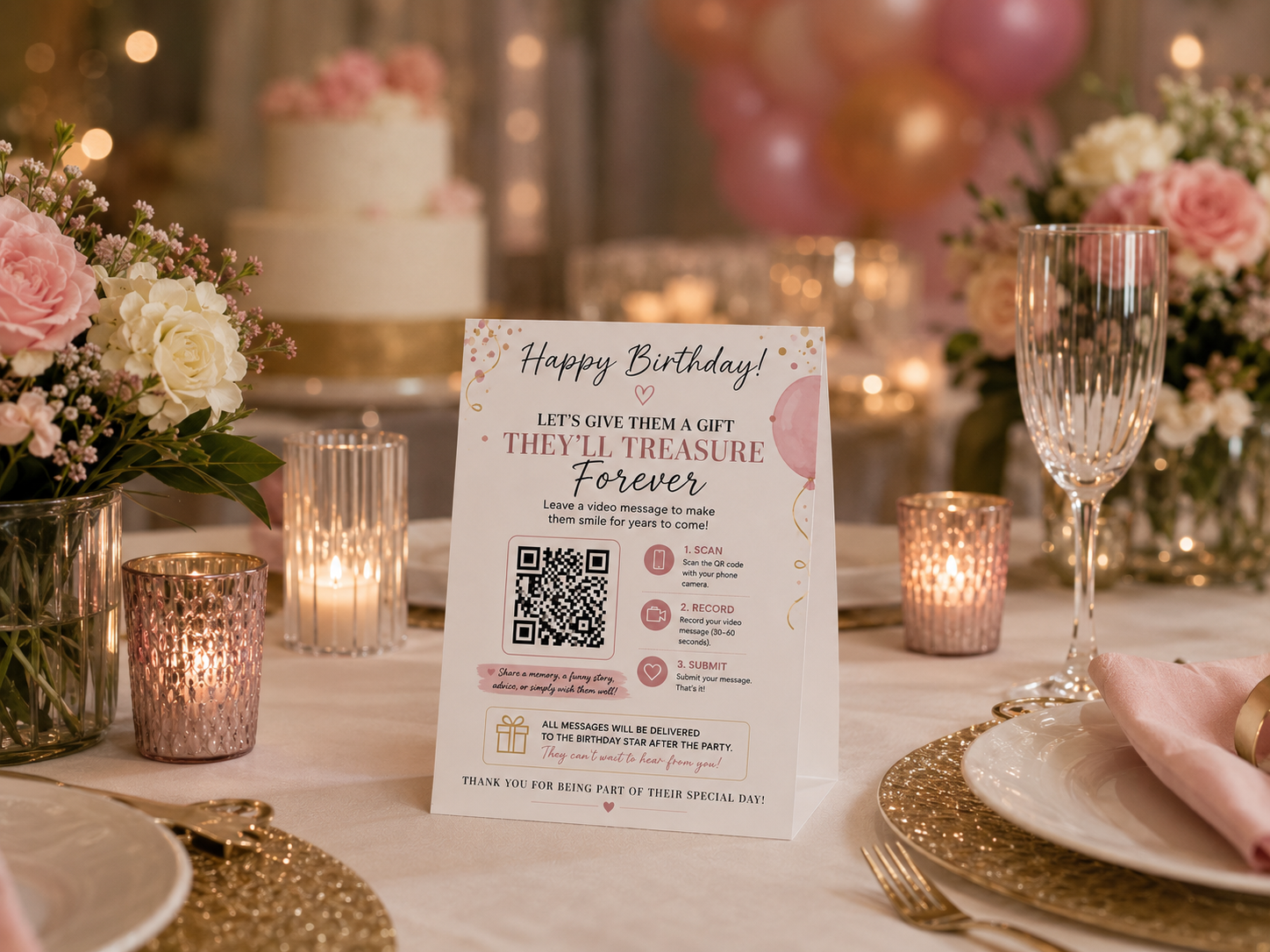 Video Message Table Displays