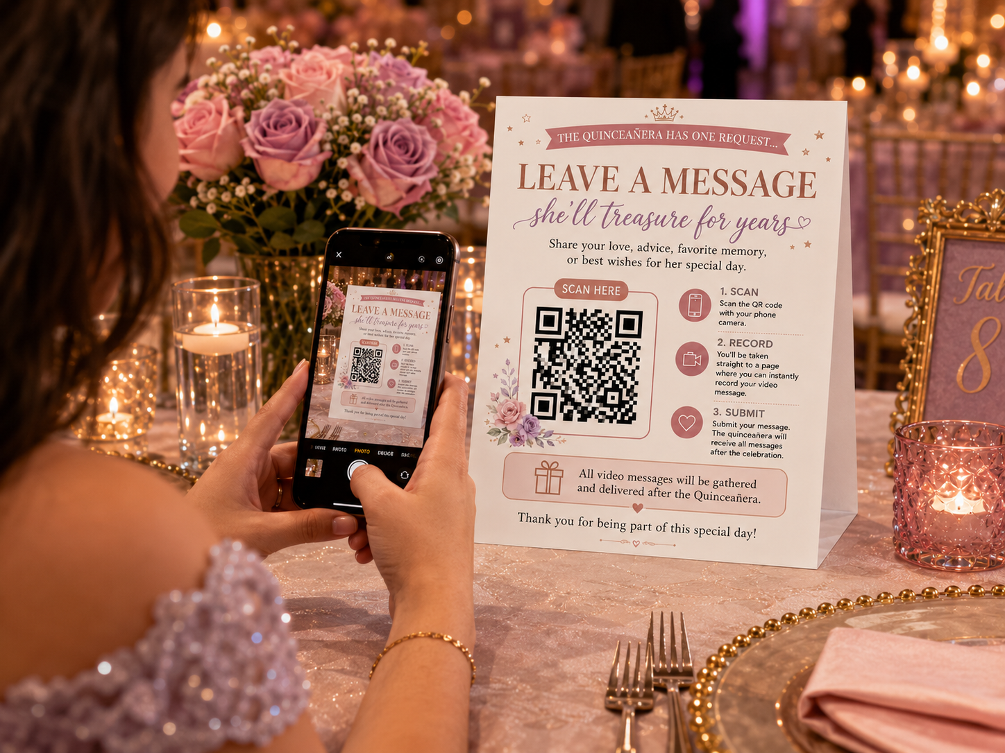 Video Message Table Displays
