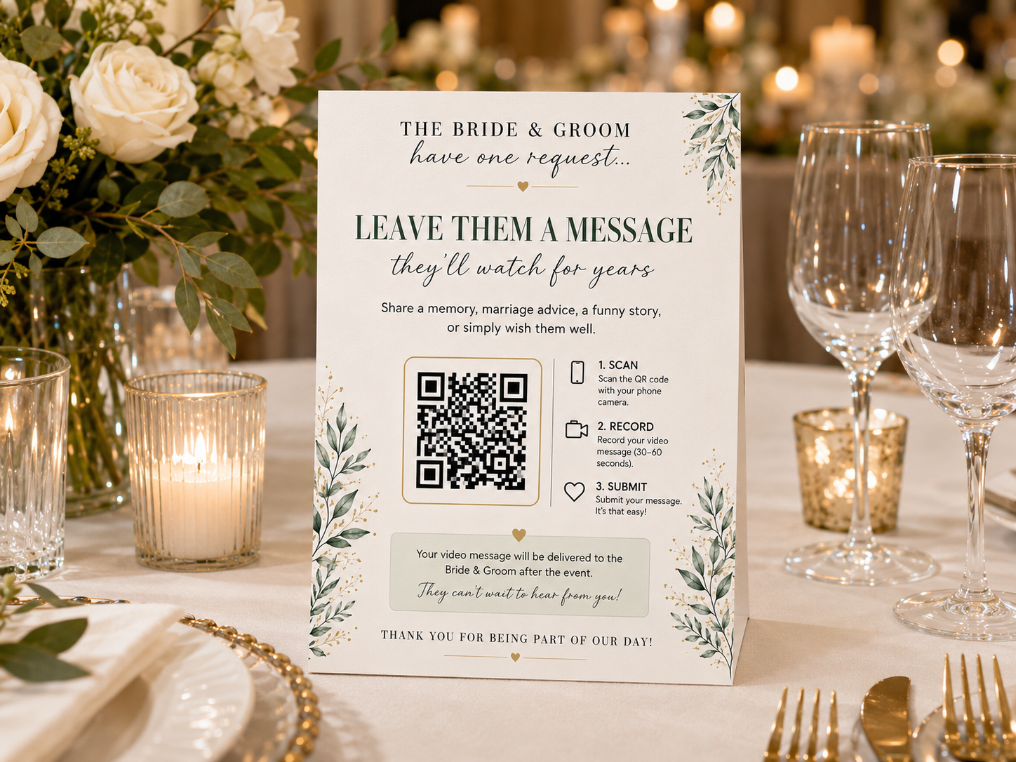 Video Message Table Displays