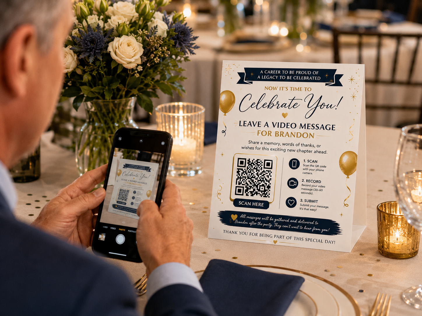 Video Message Table Displays