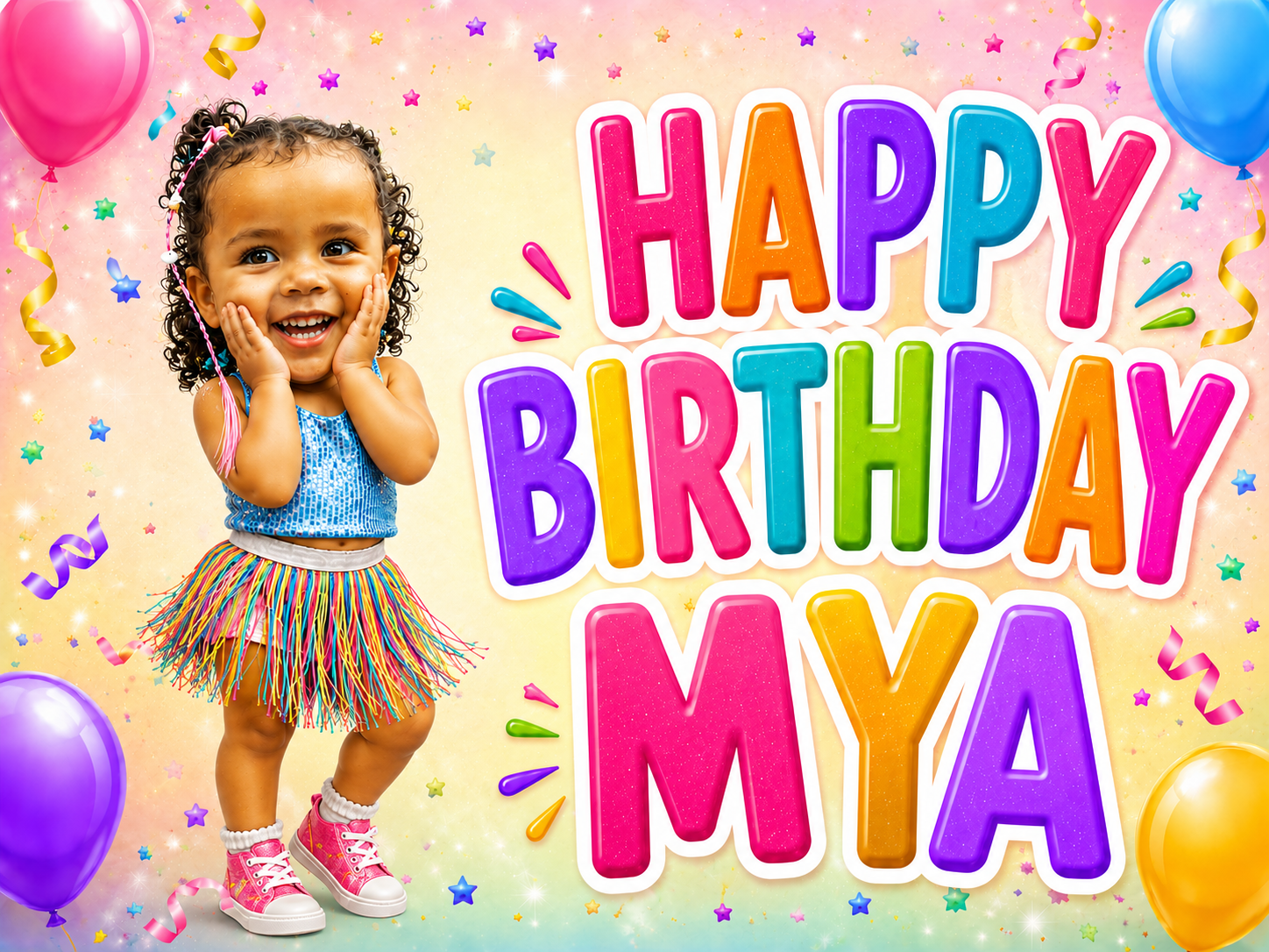 Custom Kids Birthday Photo Booth Props