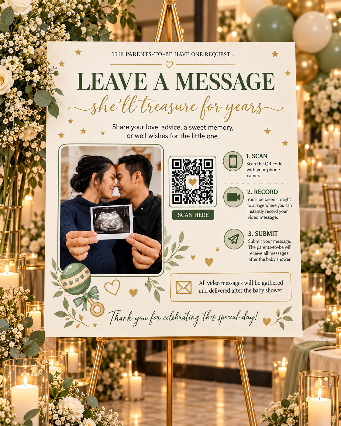 Large Video Message Canvas