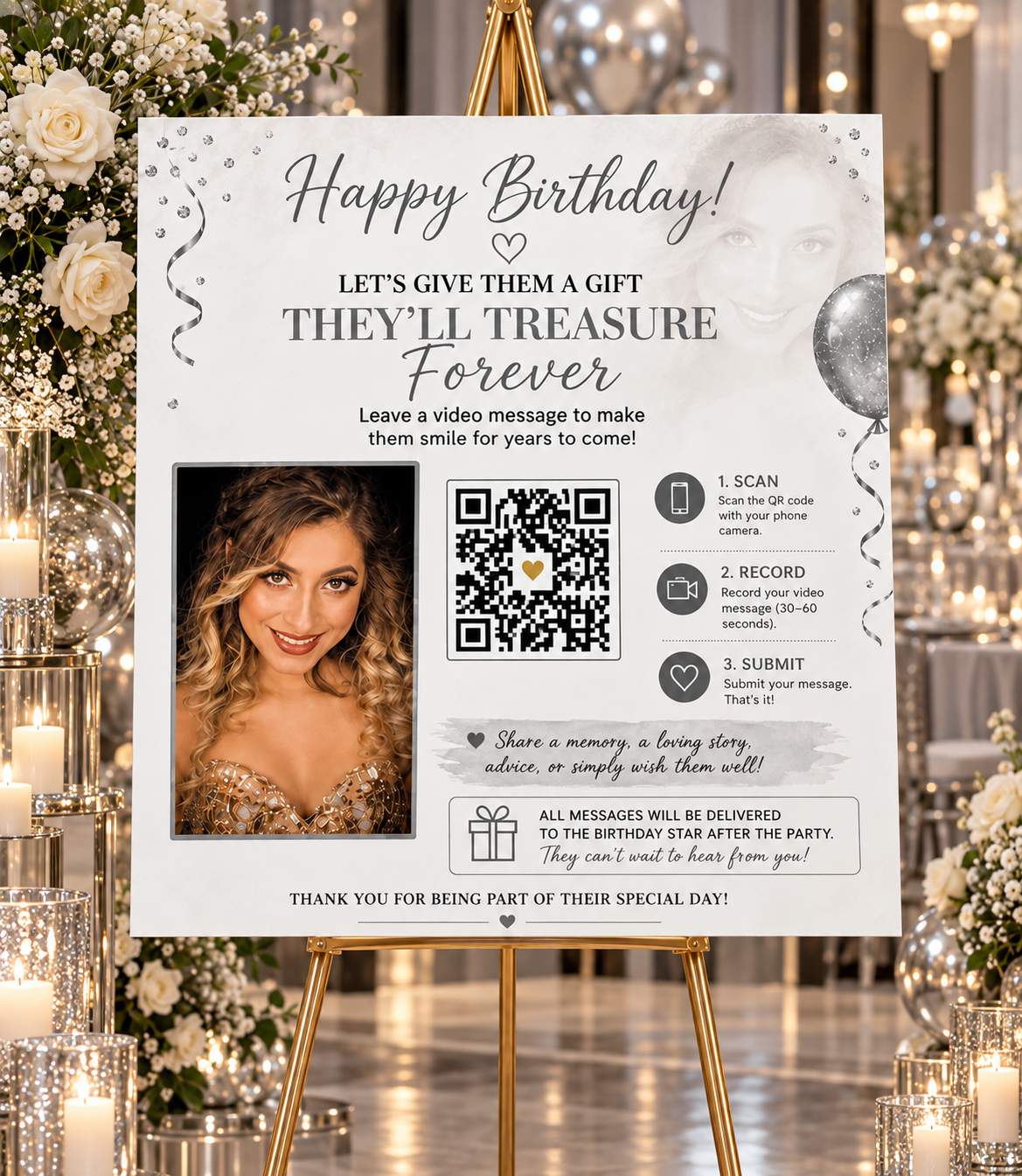Large Video Message Canvas