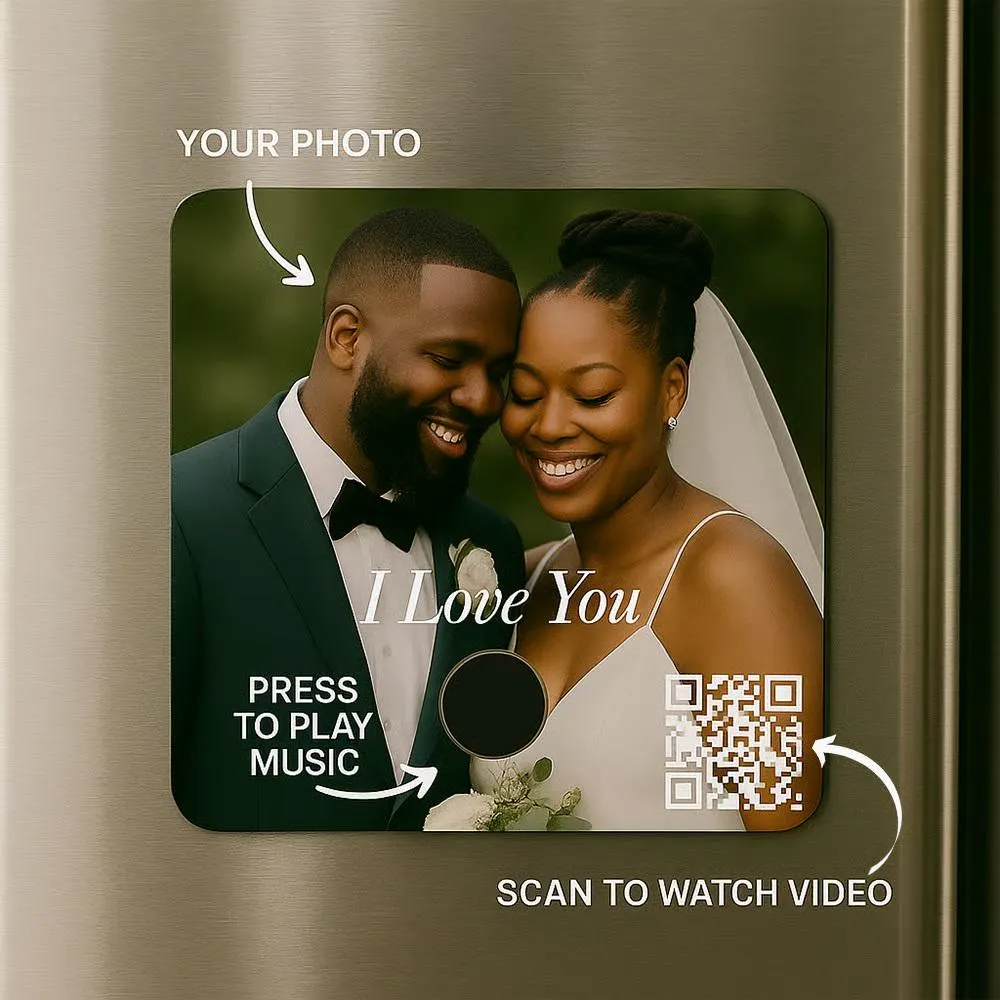 Love Story Magnet | Romantic Photo, Music & Video Gift