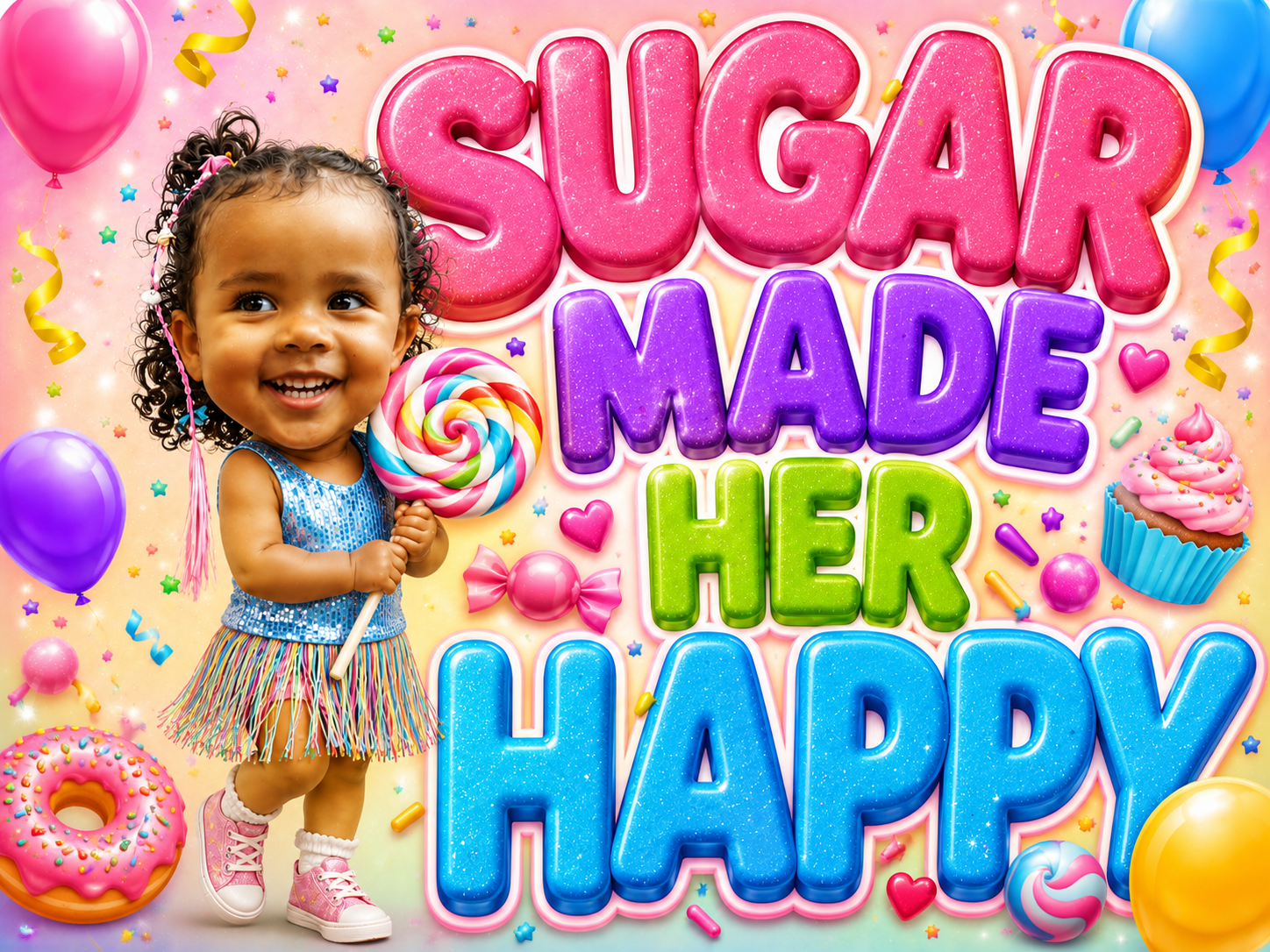 Custom Kids Birthday Photo Booth Props