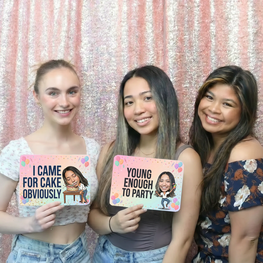Custom Adult Birthday Photo Booth Props