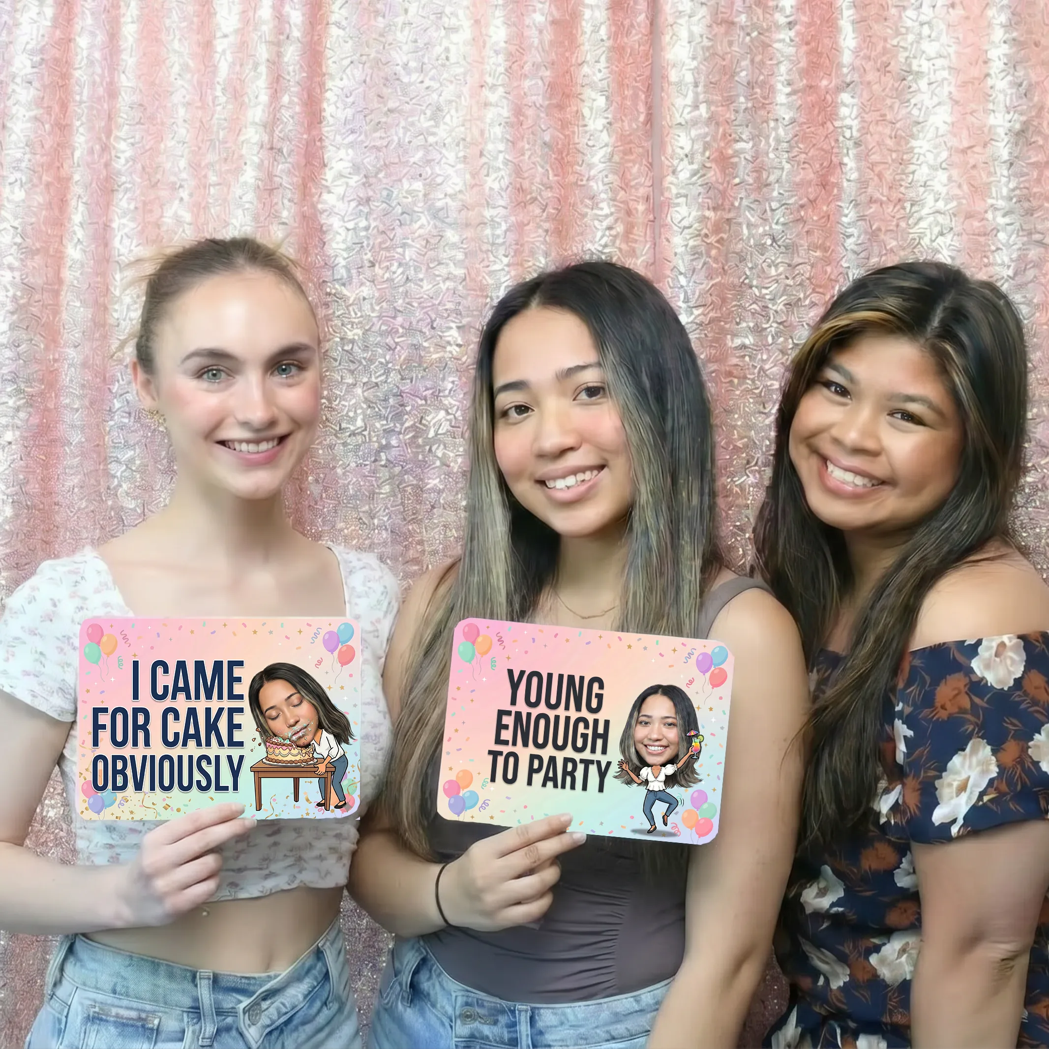 Custom Adult Birthday Photo Booth Props