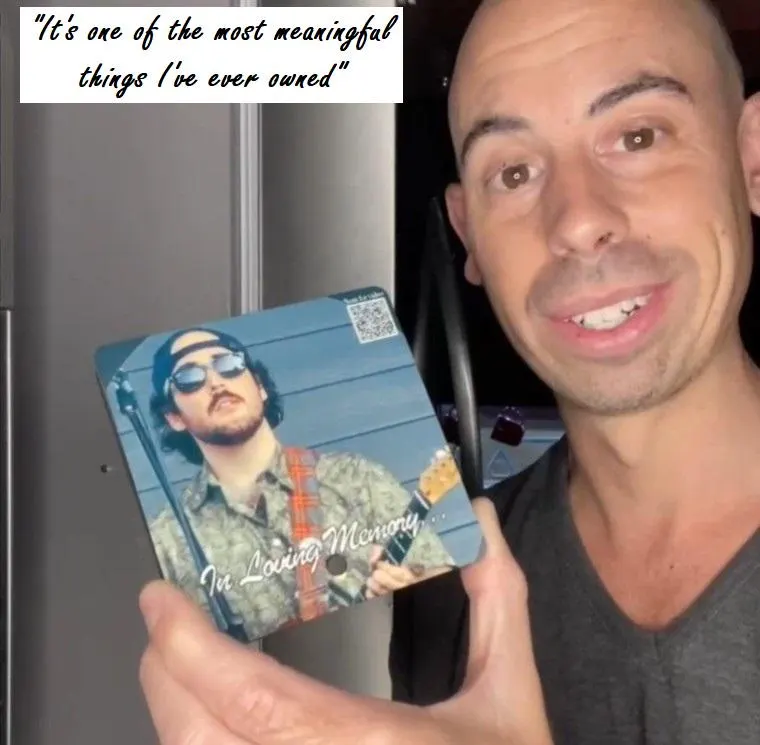 Forever Voice Magnet | Memorial Photo, Voice & Video Keepsake