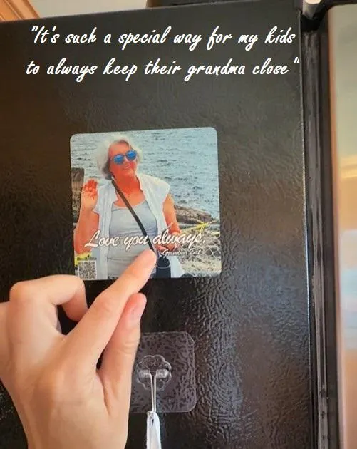 Forever Voice Magnet | Memorial Photo, Voice & Video Keepsake
