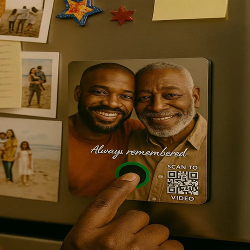 Forever Voice Magnet | Memorial Photo, Voice & Video Keepsake