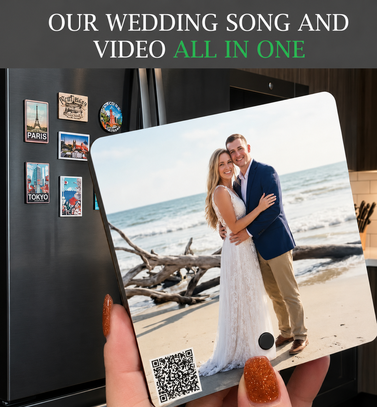 Love Story Magnet | Romantic Photo, Music & Video Gift